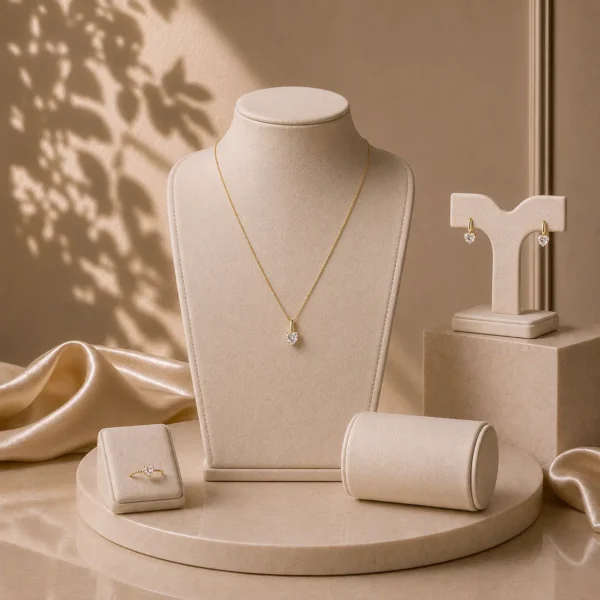 Conjunto Amore - Brincos, Anel e Colar
