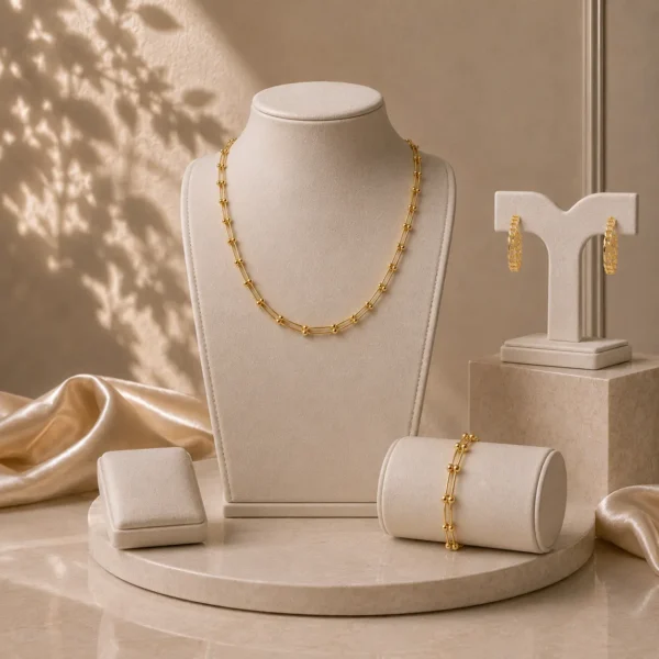 Conjunto Ellos - Brincos, Colar e Pulseira